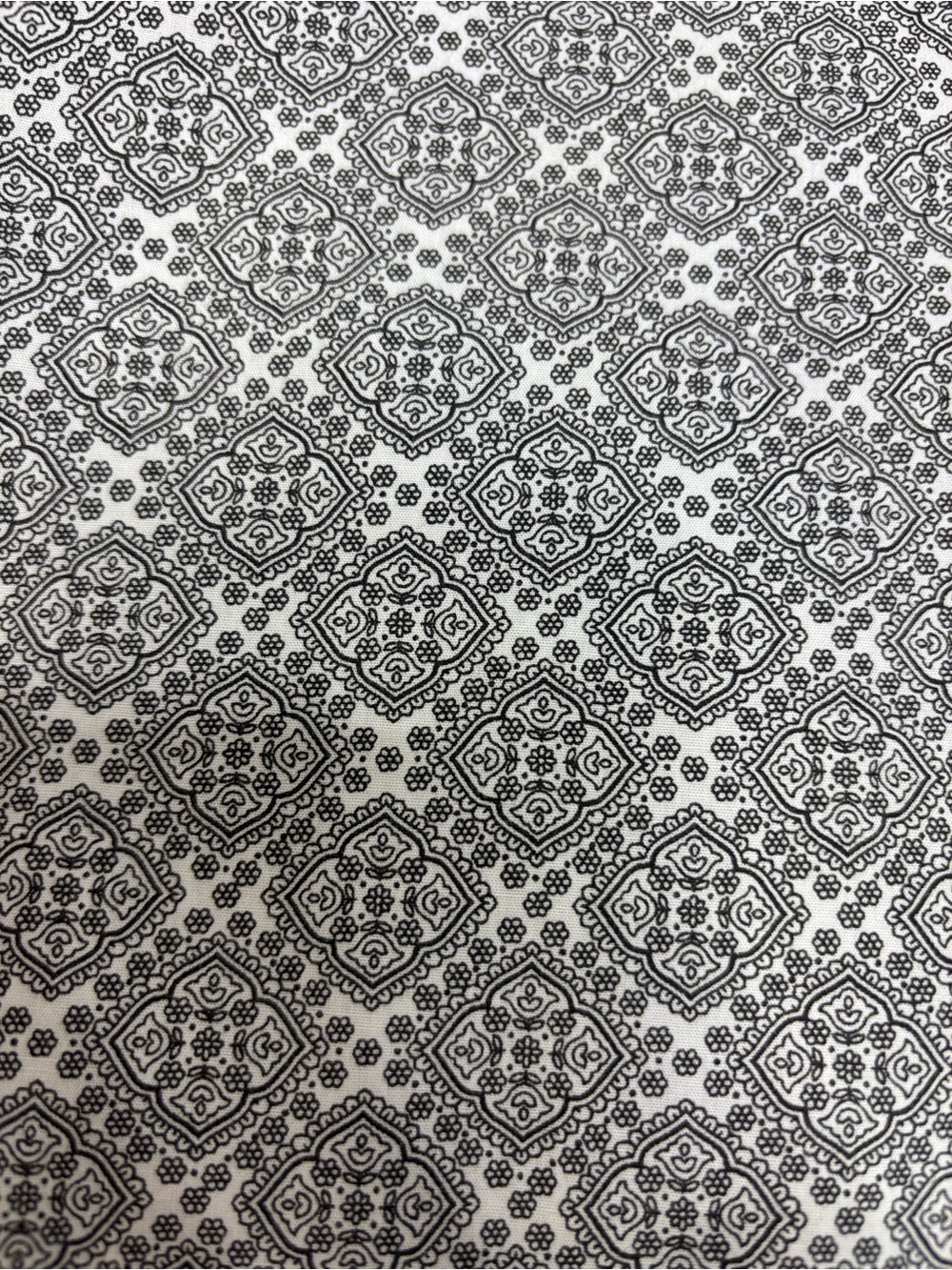 Axist Black and White Geometric Medallion Bedding